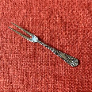 RARE Antique Maltby, Stevens & Curtiss Co Sterling Silver Lemon Fork